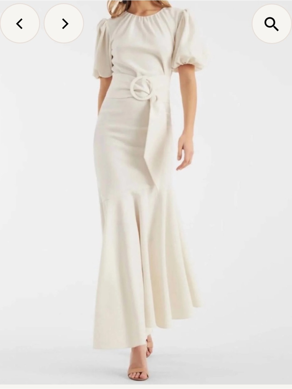 SACHIN + BABI Dress Size 0 Evening Gown NEW Camila Ivory Off White Midi Maxi